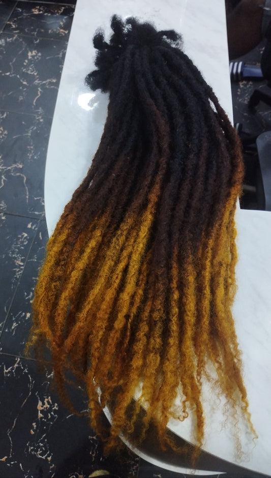 Extensions Bongo dreadlocks pointes bouclées (épaisseur 1cm)