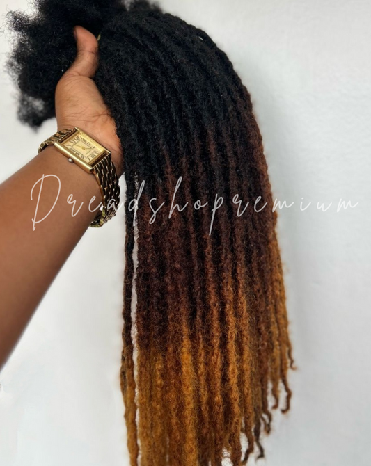 Extensions dreadlocks régulières  (épaisseur 0,5-0,6cm) -pointes miel - dreadshopremium